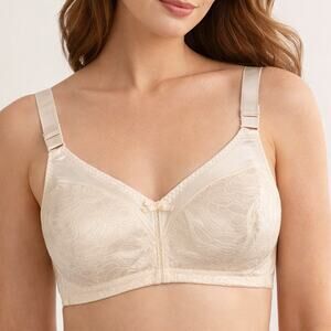 Bali Wirefree Bra 38B Porcelain Comfort Support Adjustable Straps New